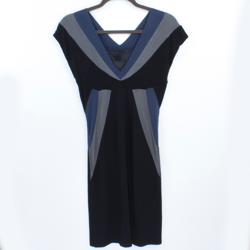 Kookai Black Gray & Blue Dress Size 36